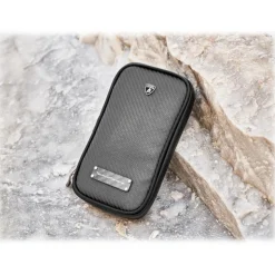 Lamborghini - TecknoMonster - Lamborghini Smartphone Holder in Aeronautical Carbon Fibre - Orange - Black Carpet Collection - Avvenice