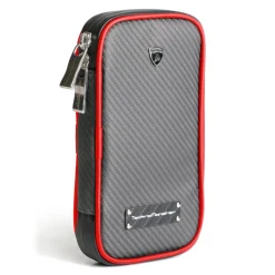 Lamborghini - TecknoMonster - Lamborghini Smartphone Holder in Aeronautical Carbon Fibre - Red - Black Carpet Collection - Avvenice