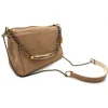 Laura B - Bauletto Leather - Leather and Mesh Bag - Beige - Strap Bag - Luxury High Quality Bag - Avvenice