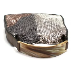 Laura B - Chloe Hand Bag - Pink Bronze Lamb Leather - Gold White Silver Black - Luxury High Quality Bag - Avvenice