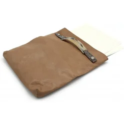 Laura B - Claudia Paper Case Clutch - Leather and Mesh Bag - Beige - Clutch Bag - Luxury High Quality Bag - Avvenice