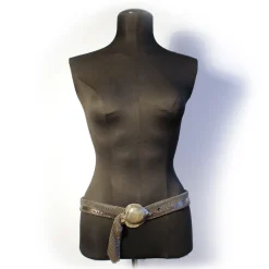 Laura B - Croco Belt - Bi Mesh - Silver - Mesh Belt - Luxury High Quality Belt - Avvenice