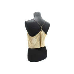 Laura B - Freya Top - Gold- Black Wonder Woman - Luxury High Quality Top - Avvenice