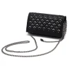 Laura B - Jaipur Clutch Bag - Leather and Mesh Bag - Black - Belt Bag - Luxury High Quality Bag - Avvenice