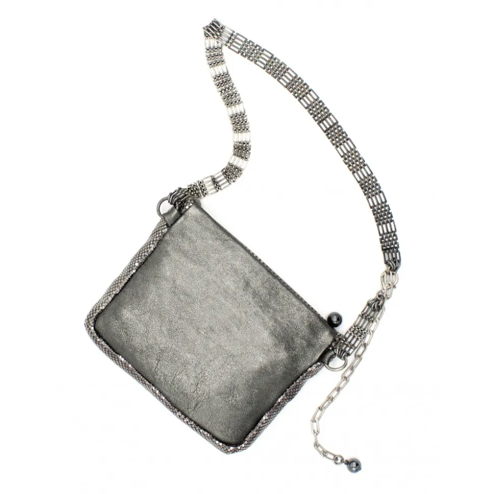 Laura B - Sam Body Bag - Shiny Dorè - Body Bag - Luxury High Quality Bag - Avvenice