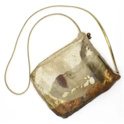 Laura B - Wonder Woman - Freya Party Bag - Gold - Black Wonder Woman - Luxury High Quality Bag - Avvenice