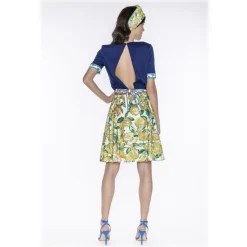 Leda Di Marti - Grampo Long Skirt - Cedar Print - Haute Couture Made in Italy - Luxury High Quality Dress - Avvenice