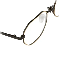 Linda Farrow - 520 C4 Angular Optical Frames - Nickel and Yellow Gold - Linda Farrow Eyewear - Avvenice