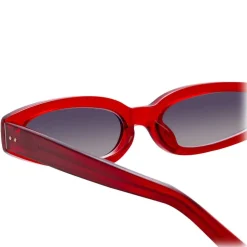 Linda Farrow - 960 C2 Angular Sunglasses - Red - Linda Farrow Eyewear - Dazed Lila Moss Official - Avvenice