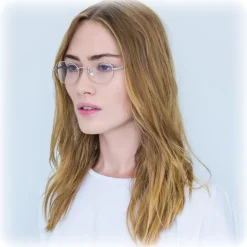 Linda Farrow - 520 C2 Angular Optical Frames - Yellow Gold and White Gold - Linda Farrow Eyewear - Avvenice