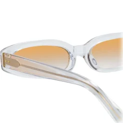 Linda Farrow - 960 C3 Angular Sunglasses - Clear - Linda Farrow Eyewear - Avvenice