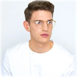 Linda Farrow - 586 C2 Angular Optical Frames - Gold - Linda Farrow Eyewear - Avvenice