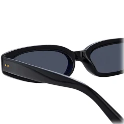 Linda Farrow - 960 C1 Angular Sunglasses - Black - Linda Farrow Eyewear - Kendall Jenner Official - Avvenice