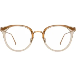 Linda Farrow - 722 C12 Aviator Optical Frames - Ash - Linda Farrow Eyewear - Avvenice