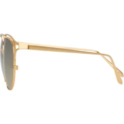 Linda Farrow - 682 C5 Aviator Sunglasses - Yellow Gold - Linda Farrow Eyewear - Avvenice