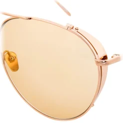 Linda Farrow - 425 C15 Aviator Sunglasses - Rose Gold - Linda Farrow Eyewear - Avvenice