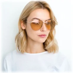 Linda Farrow - 425 C15 Aviator Sunglasses - Rose Gold - Linda Farrow Eyewear - Avvenice