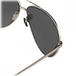 Linda Farrow - 398 C6 Aviator Sunglasses - Matt Yellow Gold - Linda Farrow Eyewear - Kendall Jenner - Alessandra Ambrosio - Avvenice