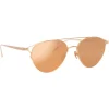 Linda Farrow - 804 C3 Aviator Sunglasses - Rose Gold - Linda Farrow Eyewear - Avvenice