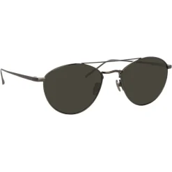 Linda Farrow - 876 C6 Aviator Sunglasses - Nickel - Linda Farrow Eyewear - Avvenice
