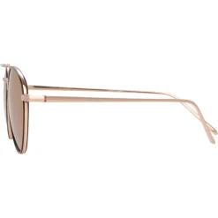 Linda Farrow - 739 C3 Aviator Sunglasses - Rose Gold and Tortoiseshell - Linda Farrow Eyewear - Avvenice