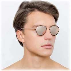 Linda Farrow - 739 C3 Aviator Sunglasses - Rose Gold and Tortoiseshell - Linda Farrow Eyewear - Avvenice