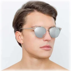 Linda Farrow - 682 C2 Aviator Sunglasses - White Gold - Linda Farrow Eyewear - Avvenice