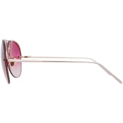 Linda Farrow - 574 C7 Aviator Sunglasses - Rose Gold - Linda Farrow Eyewear - Avvenice