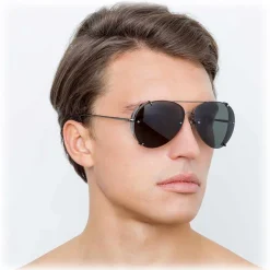 Linda Farrow - 729 C4 Aviator Sunglasses - Nickel - Linda Farrow Eyewear - Avvenice