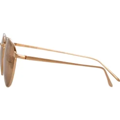 Linda Farrow - 876 C3 Aviator Sunglasses - Rose Gold - Linda Farrow Eyewear - Avvenice