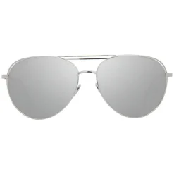 Linda Farrow - 575 C2 Aviator Sunglasses - White Gold - Linda Farrow Eyewear - Avvenice