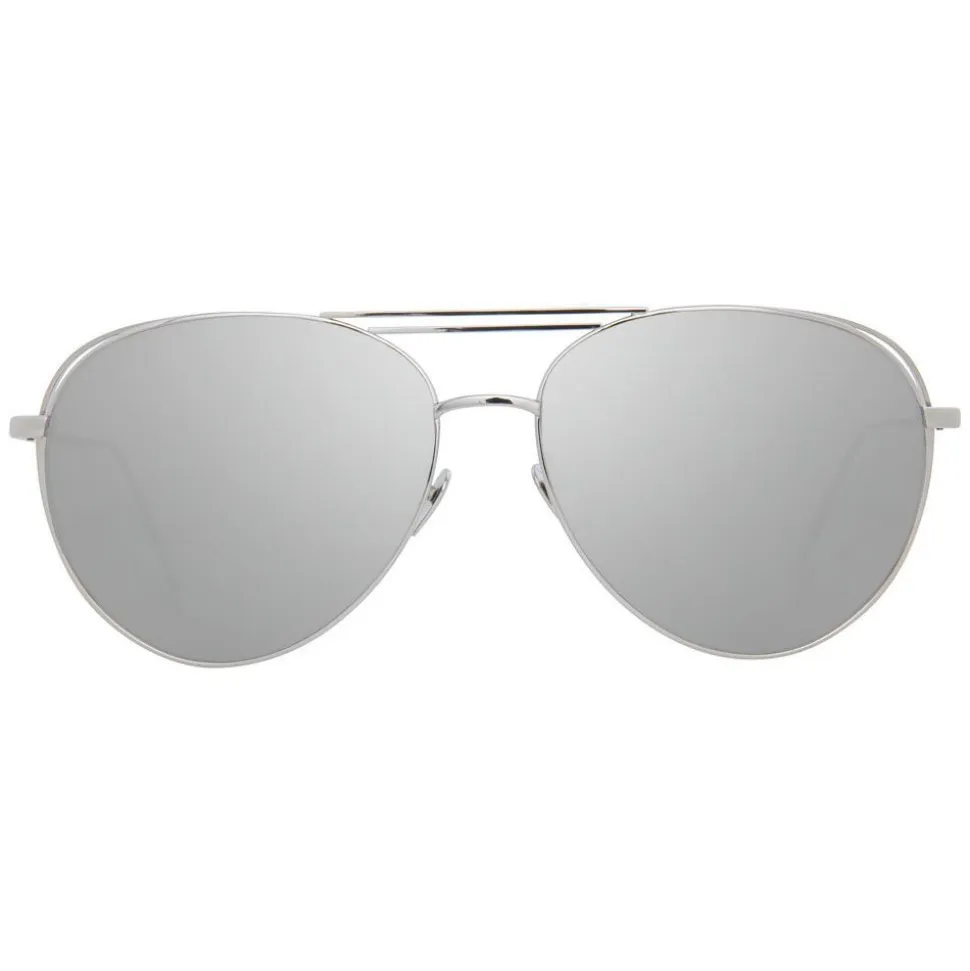 Linda Farrow - 575 C2 Aviator Sunglasses - White Gold - Linda Farrow Eyewear - Avvenice