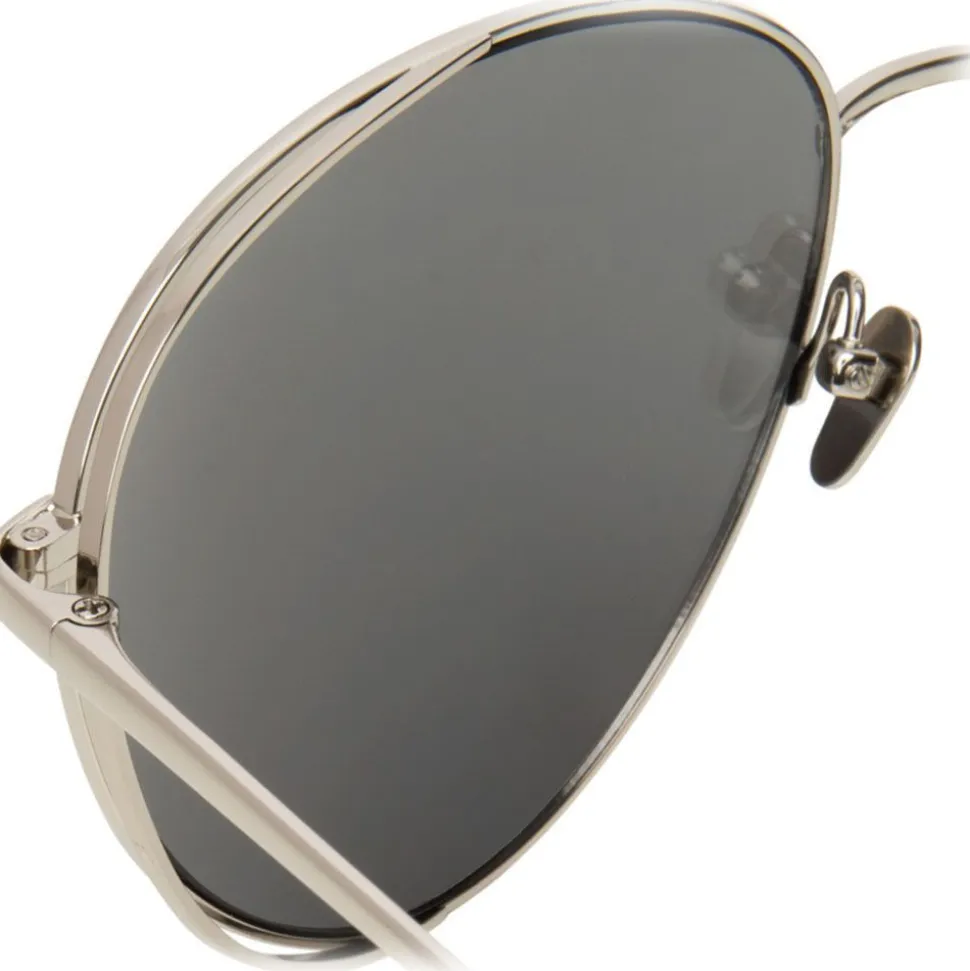 Linda Farrow - 575 C2 Aviator Sunglasses - White Gold - Linda Farrow Eyewear - Avvenice