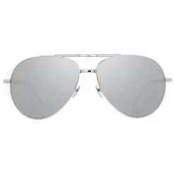 Linda Farrow - 518 C2 Aviator Sunglasses - White Gold - Linda Farrow Eyewear - Avvenice