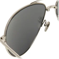 Linda Farrow - 518 C2 Aviator Sunglasses - White Gold - Linda Farrow Eyewear - Avvenice