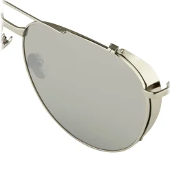 Linda Farrow - 425 C2 Aviator Sunglasses - White Gold - Linda Farrow Eyewear - Kourtney Kardashian - Olivia Munn - Official - Avvenice