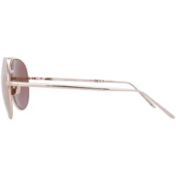 Linda Farrow - 518 C3 Aviator Sunglasses - Rose Gold - Linda Farrow Eyewear - Avvenice