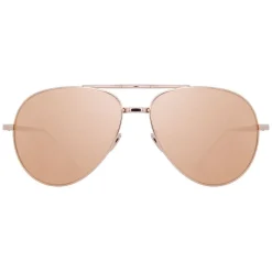 Linda Farrow - 518 C3 Aviator Sunglasses - Rose Gold - Linda Farrow Eyewear - Avvenice