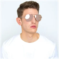 Linda Farrow - 518 C3 Aviator Sunglasses - Rose Gold - Linda Farrow Eyewear - Avvenice