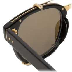 Linda Farrow - 666 C1 Aviator Sunglasses - Yellow Gold - Linda Farrow Eyewear - Avvenice