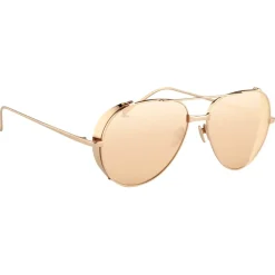 Linda Farrow - 426 C3 Aviator Sunglasses - Rose Gold - Linda Farrow Eyewear - Avvenice