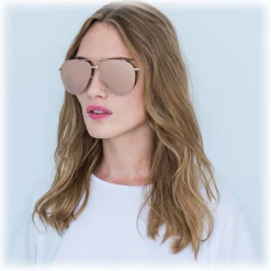 Linda Farrow - 425 C3 Aviator Sunglasses - Rose Gold - Linda Farrow Eyewear - Kourtney Kardashian - Olivia Munn - Official - Avvenice