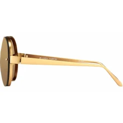 Linda Farrow - 375 C8 Aviator Sunglasses - Yellow Gold - Linda Farrow Eyewear - Avvenice