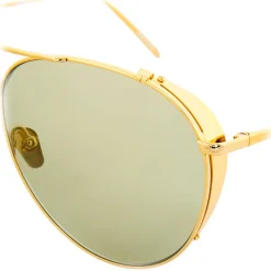 Linda Farrow - 425 C13 Aviator Sunglasses - Yellow Gold - Linda Farrow Eyewear - Avvenice