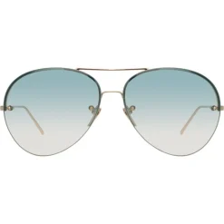 Linda Farrow - 574 C10 Aviator Sunglasses - Yellow Gold - Linda Farrow Eyewear - Avvenice