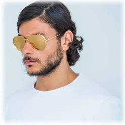 Linda Farrow - 426 C1 Aviator Sunglasses - Yellow Gold - Linda Farrow Eyewear - Avvenice