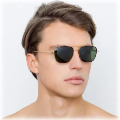 Linda Farrow - 559 C4 Aviator Sunglasses - Yellow Gold and Tortoiseshell - Linda Farrow Eyewear - Avvenice