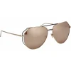 Linda Farrow - 351 C7 Aviator Sunglasses - Rose Gold - Linda Farrow Eyewear - Avvenice