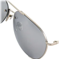 Linda Farrow - 624 C2 Aviator Sunglasses - White Gold - Linda Farrow Eyewear - Avvenice