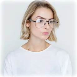 Linda Farrow - 533 C8 Aviator Optical Frames - Black - Linda Farrow Eyewear - Avvenice